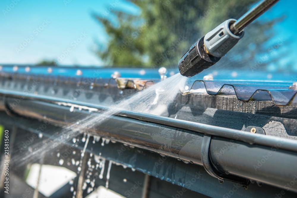 Rain Gutters Pressure Cleaning